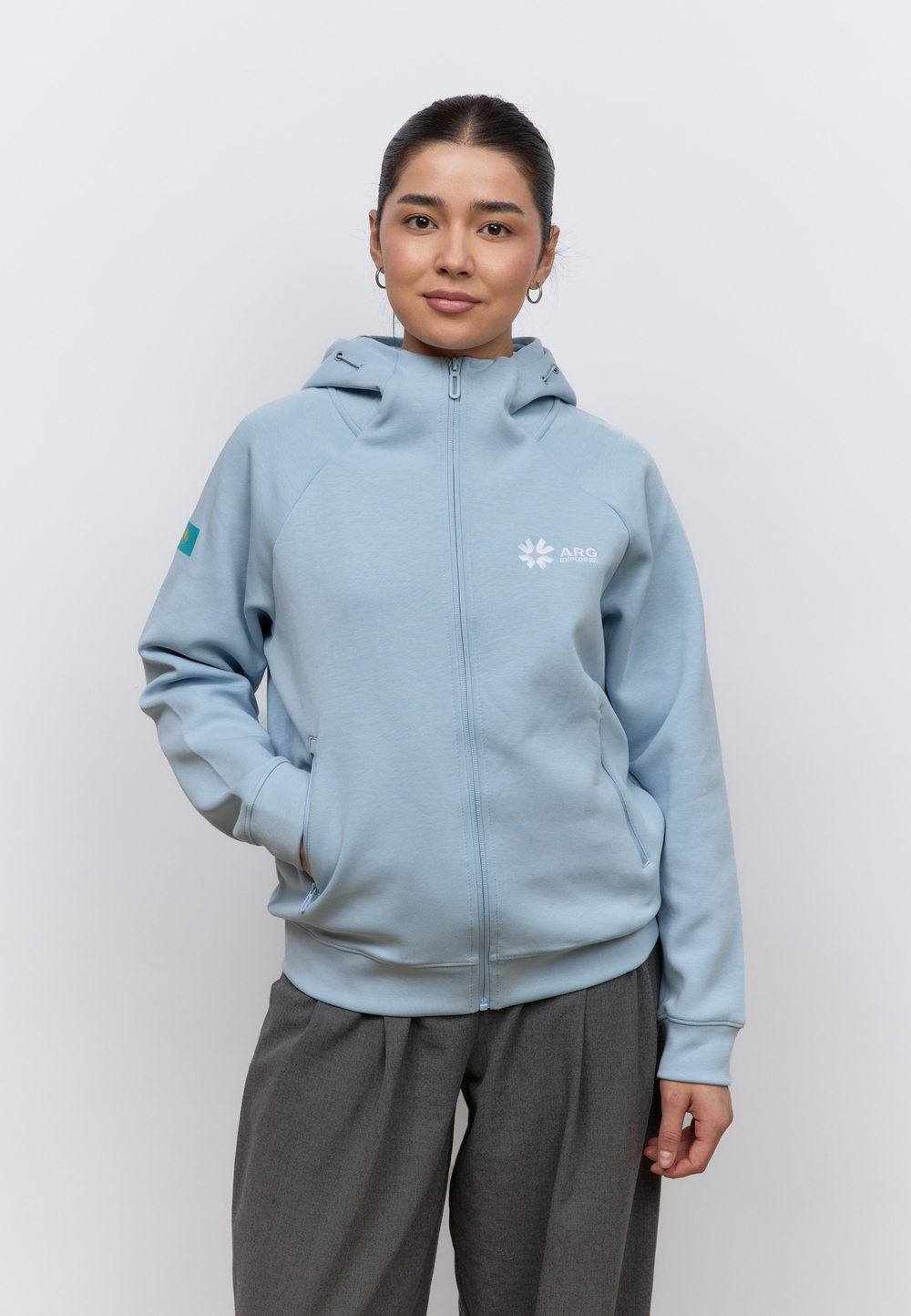 Кофта на замке ARGYMAQ EXPLORER LIGHT BLUE