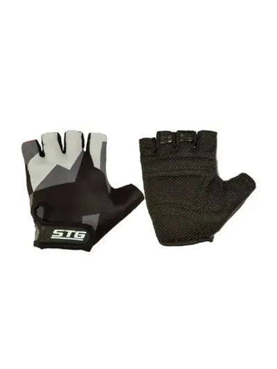 Велоперчатки STG X87904 (M) серо-черные
