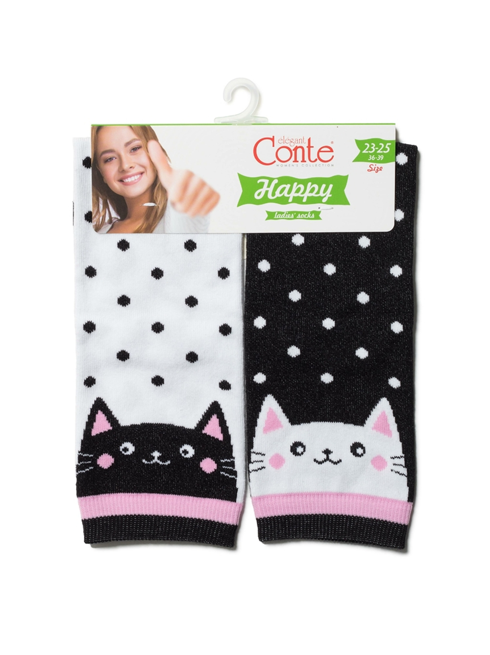 CONTE HAPPY Хлопковые носки c рисунками "Котики"