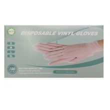 Перчатки виниловые неопудренные Lian Shou размер L, 100 шт