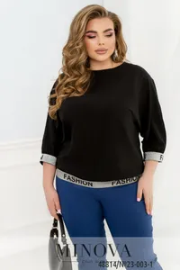 Блуза 23-003-1-Черный Minova