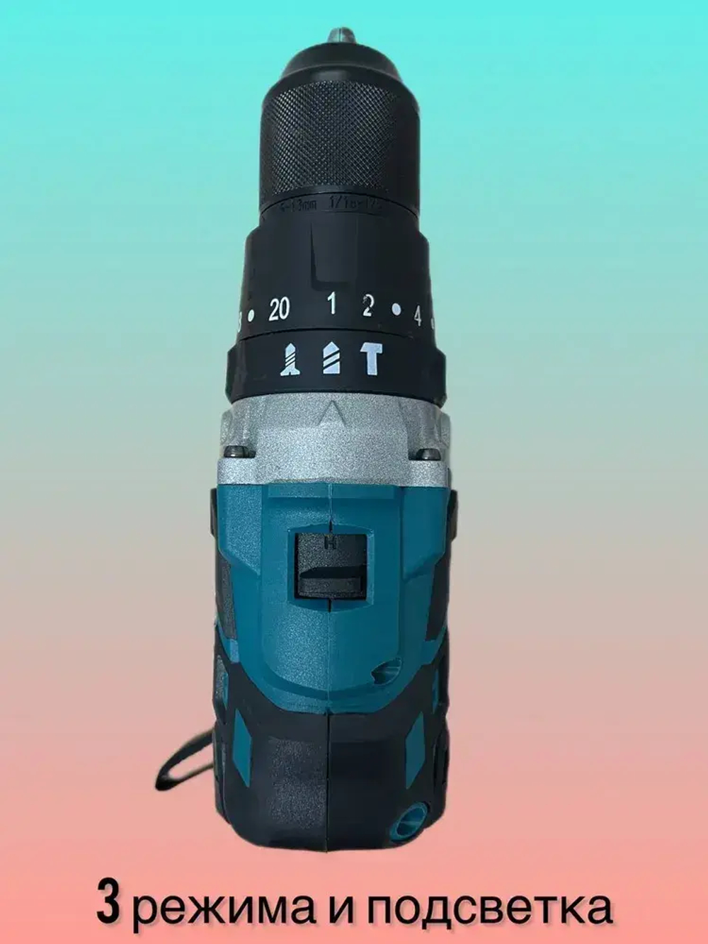 Дрель-шуруповерт бесщеточный, От аккумулятора, 2 АКБ