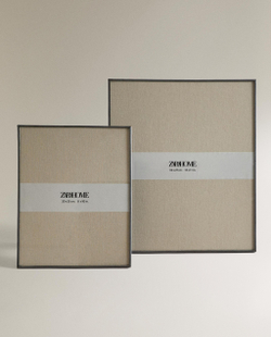 Zara Home Фоторамка из стекла, цвет чёрный, 25 см · 4342/045