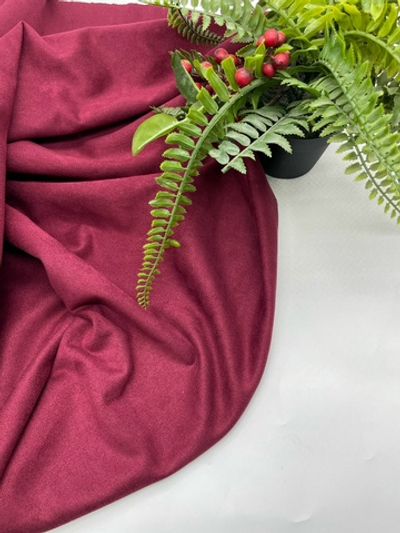 Замша на скубе марсала