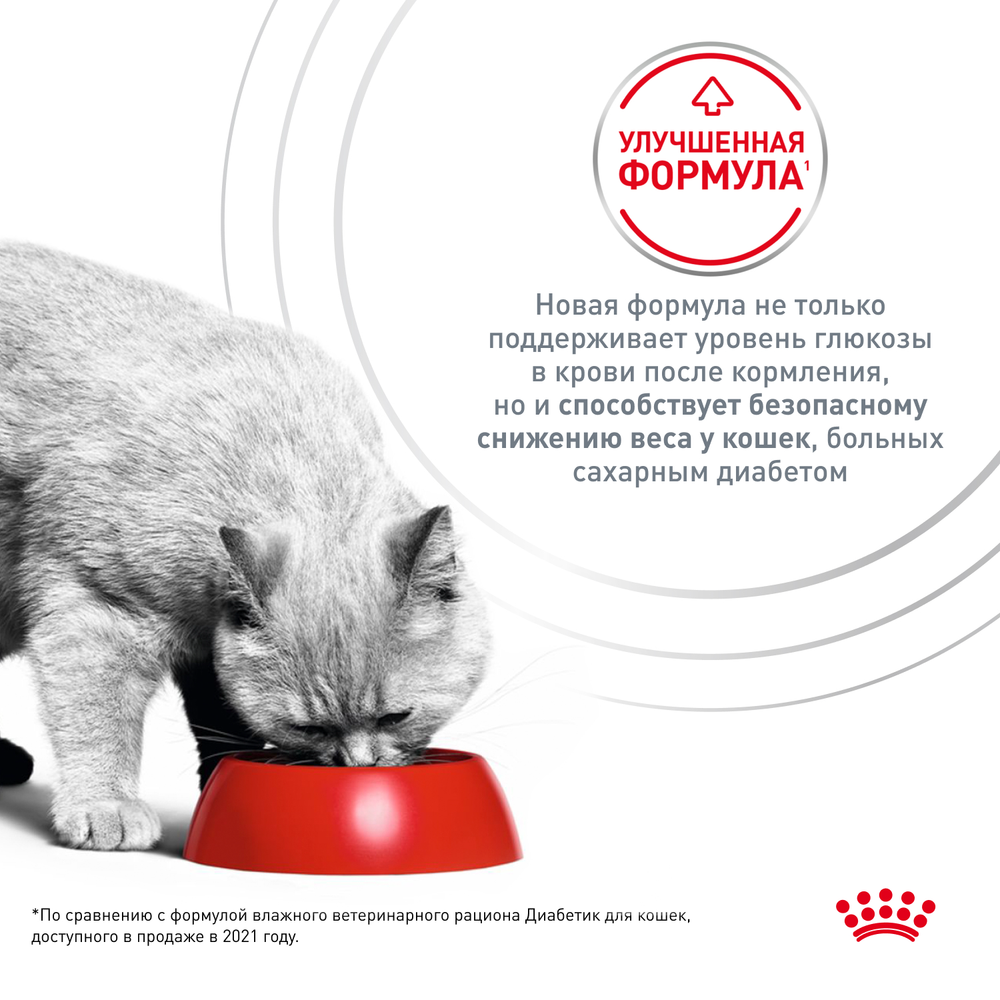Royal Canin Diabetic Диабетик Корм влажный диета для взрослых кошек при диабете соус 85г