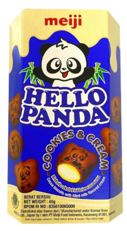 Шоколадное Печенье Meiji Hello Panda с кремовой начинкой
