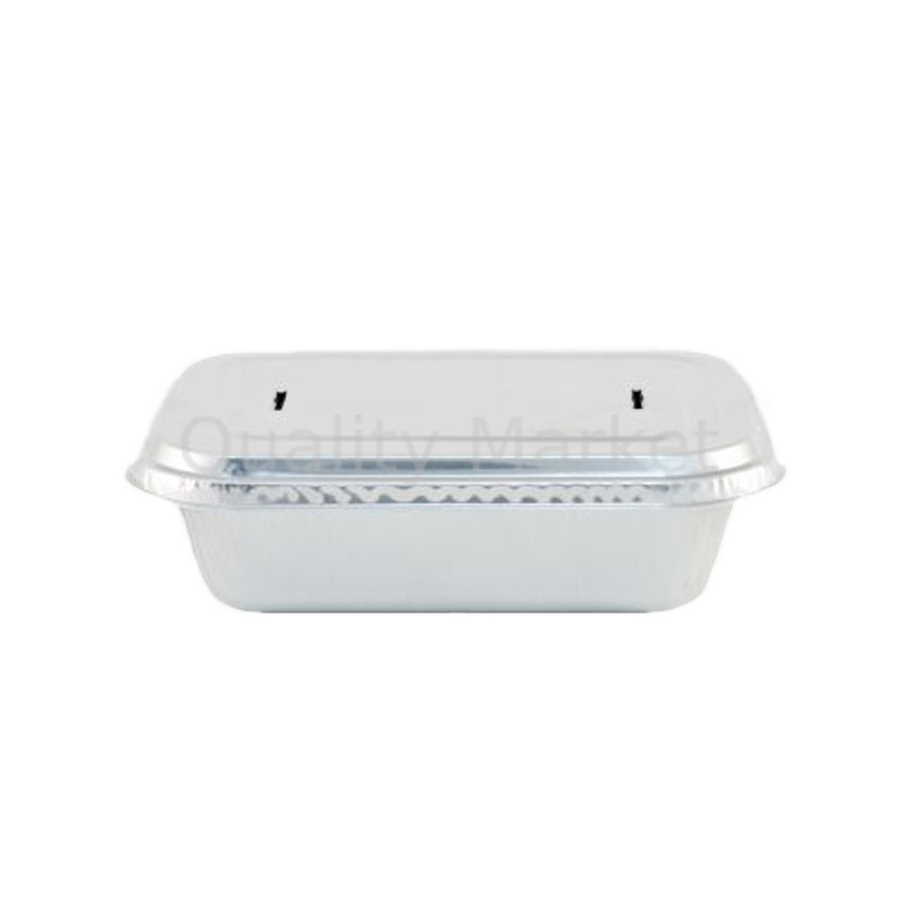 Крышка алюм. прямоуг. 168 х 103 мм, для касалетки 380 мл (100шт)