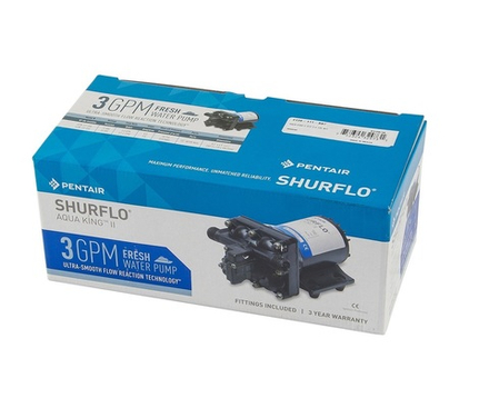 Помпа водоподающая мембранная Shurflo AquaKing II Standart, 12 В, 11.35 л/мин, 45 PSI