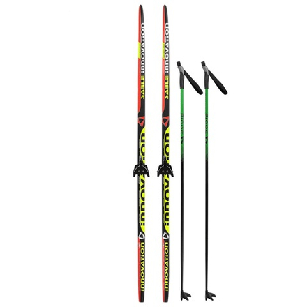 Лыжный комплект STC с креплением 75мм с палками