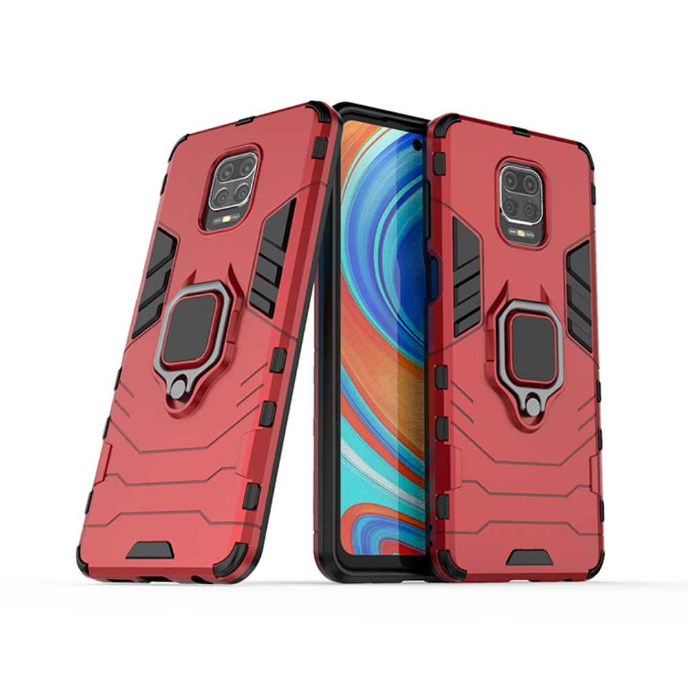 Противоударный чехол с кольцом Panther Case для Xiaomi Redmi Note 9 Pro / 9 Pro Max / Note 9S