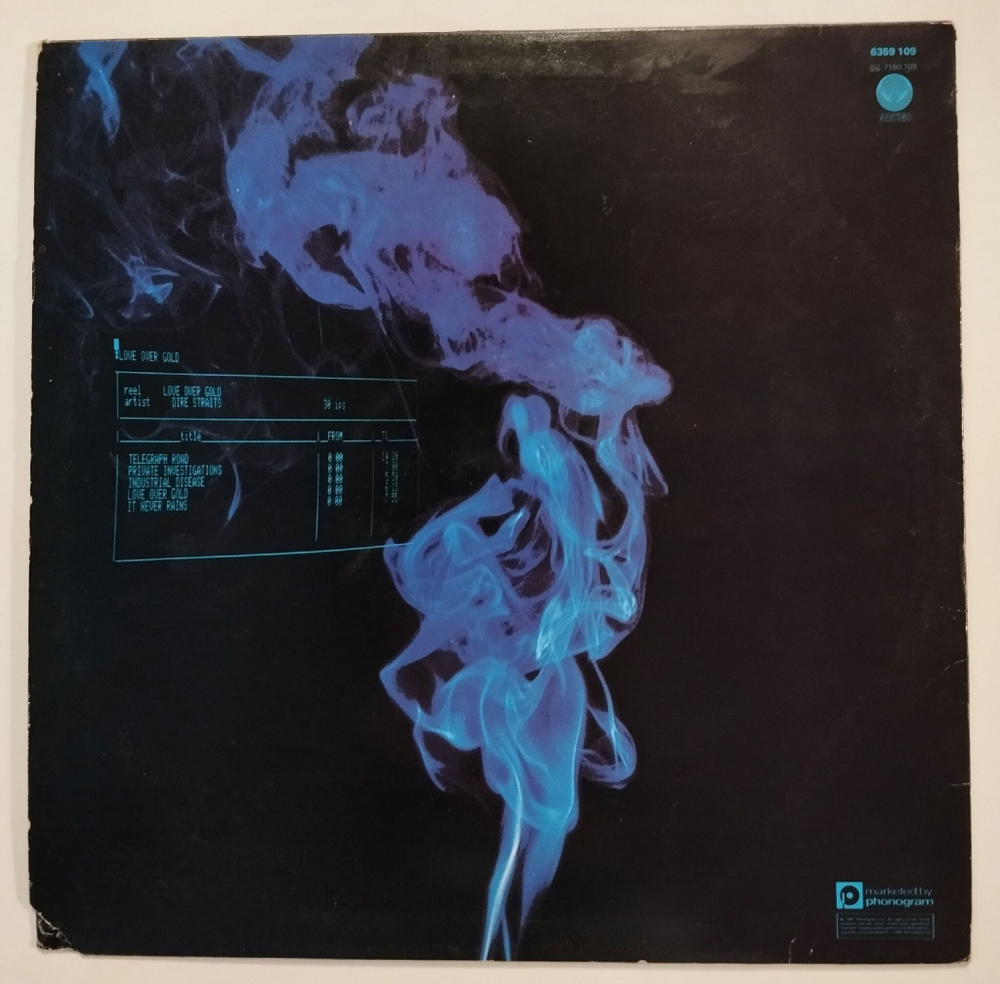 Винтажная виниловая пластинка LP Dire Straits Love Over Gold (UK 1982)