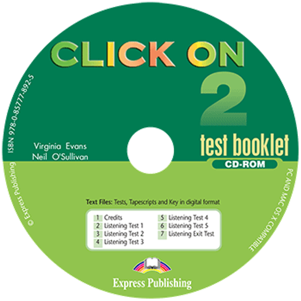 Click On 2. Test Booklet CD-ROM. Тесты