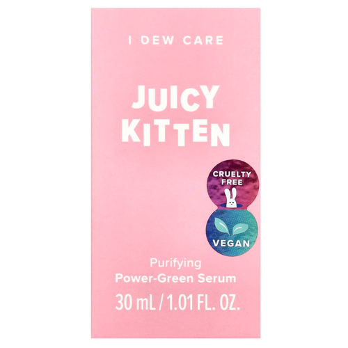 I Dew Care, Juicy Kitten, очищающая сыворотка с зеленым эффектом, 30 мл (1,01 жидк. унц.)