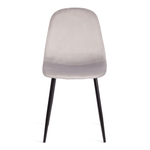 Стул BREEZE (mod. 4724) Велюр/металл , 44 х 53 х 87 см, Light grey (светло-серый) HLR14 / черный