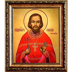 Сергий Мечев священномученик. Икона на холсте.