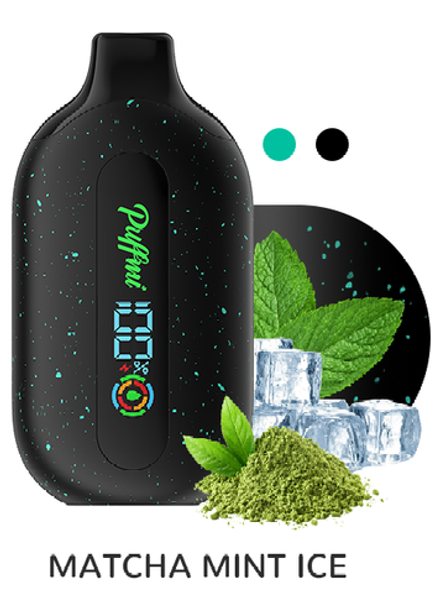 Puffmi Pure Matcha mint ice - матча-мята-лёд 12000 затяжек 20мг (2%)