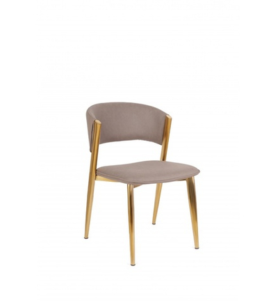 Стул обеденный Аманда, бежевый , матовое золото