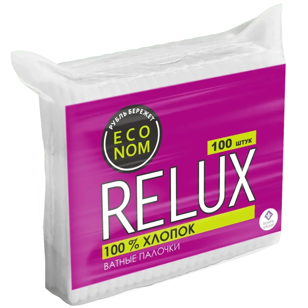 Ватные палочки RELUX 100шт пакет