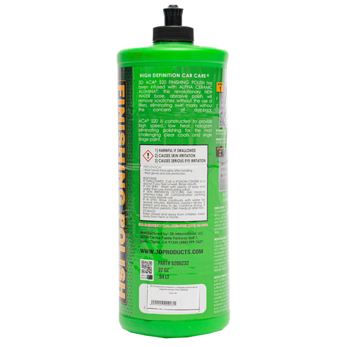 3D Полировальная паста ACA 520 FINISHING POLISH, финишная, 0,94л.