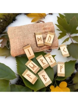 Набор рун «скандинавские» — 25 шт из сосны