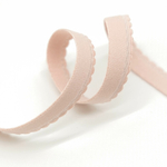 Резинка становая с фестончатым краем ПУДРА, 12мм