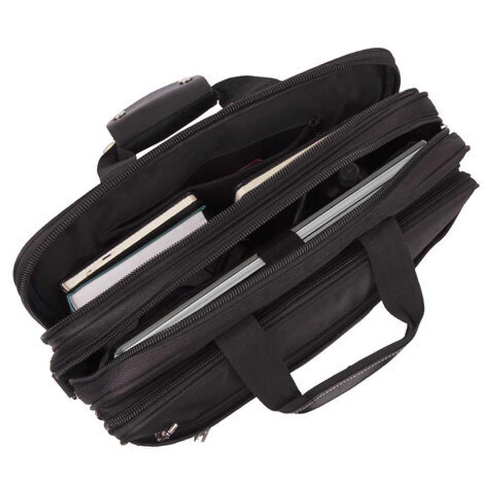 Сумка деловая BRAUBERG с отделением для ноутбука 15,6", "Carbon", 2 отделения, графит, 41х31х13 см, 240509