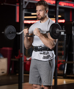 Гриф для штанги STARFIT BB-102 W-образный, d=25 мм, металлический, с металлическими замками, хром, 120 см