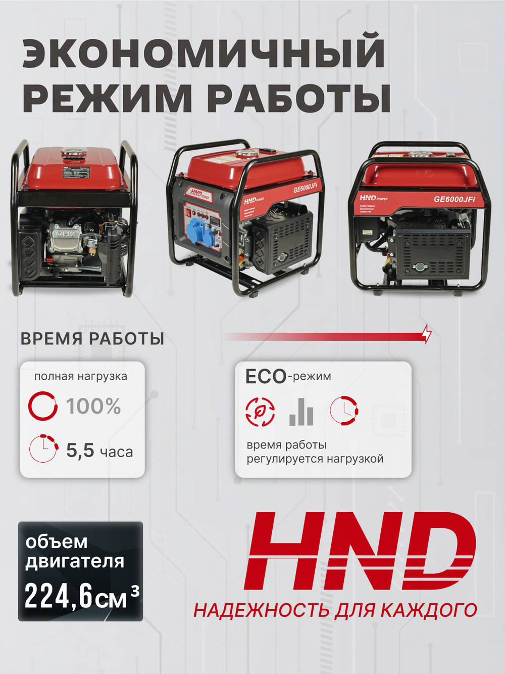 Генератор HND GE6000JFi