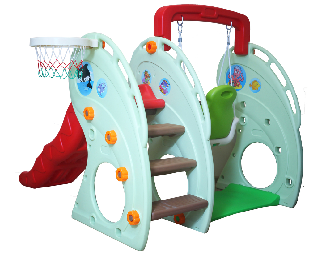 Детский комплекс Капризун Лягушка с волнистой горкой