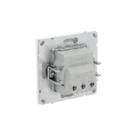 Розетка силовая, 2P+E, без з/ш, KANT, белая магнолия