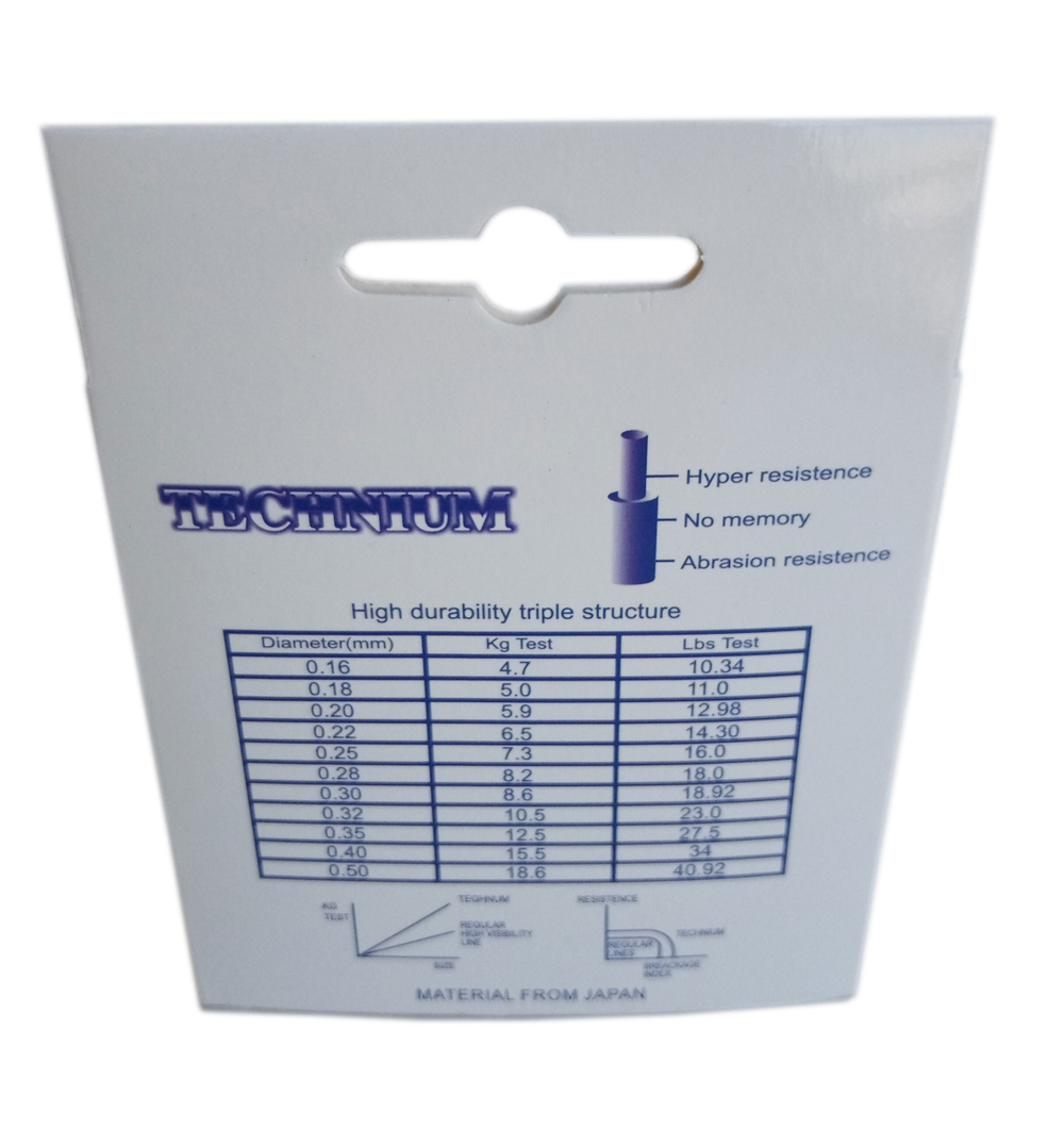 Универсальная монофильная поводковая леска TECHNIUM