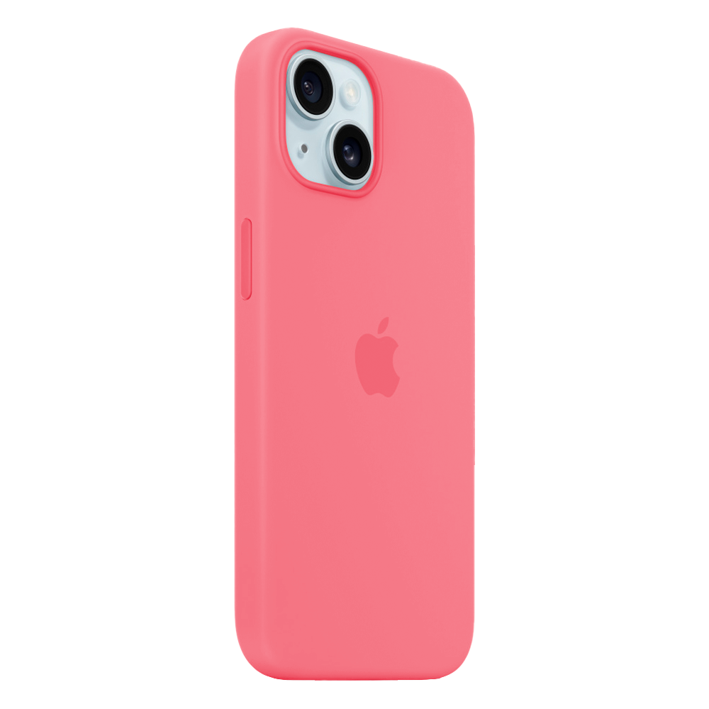 Силиконовый чехол с поддержкой MagSafe Apple Silicone Case для iPhone 15, Pink (Розовый)