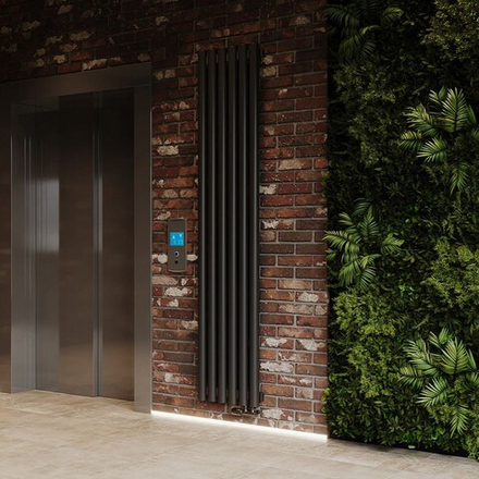 Радиатор трубчатый Guardo Torre 6D-2200-06 NK-VER-R R9005(M) черный матовый