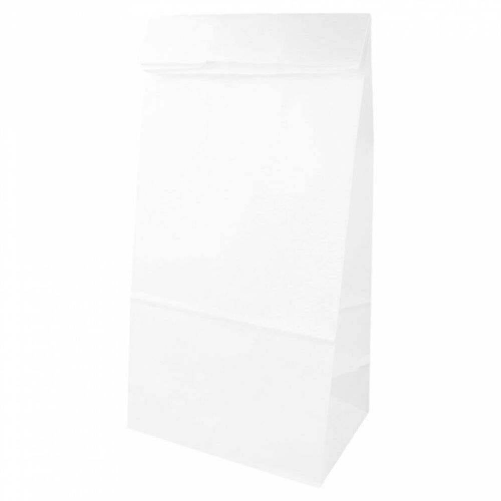 Пакет для покупок без ручек 15+10*32 см, белый, крафт-бумага, Garcia de PouИспания