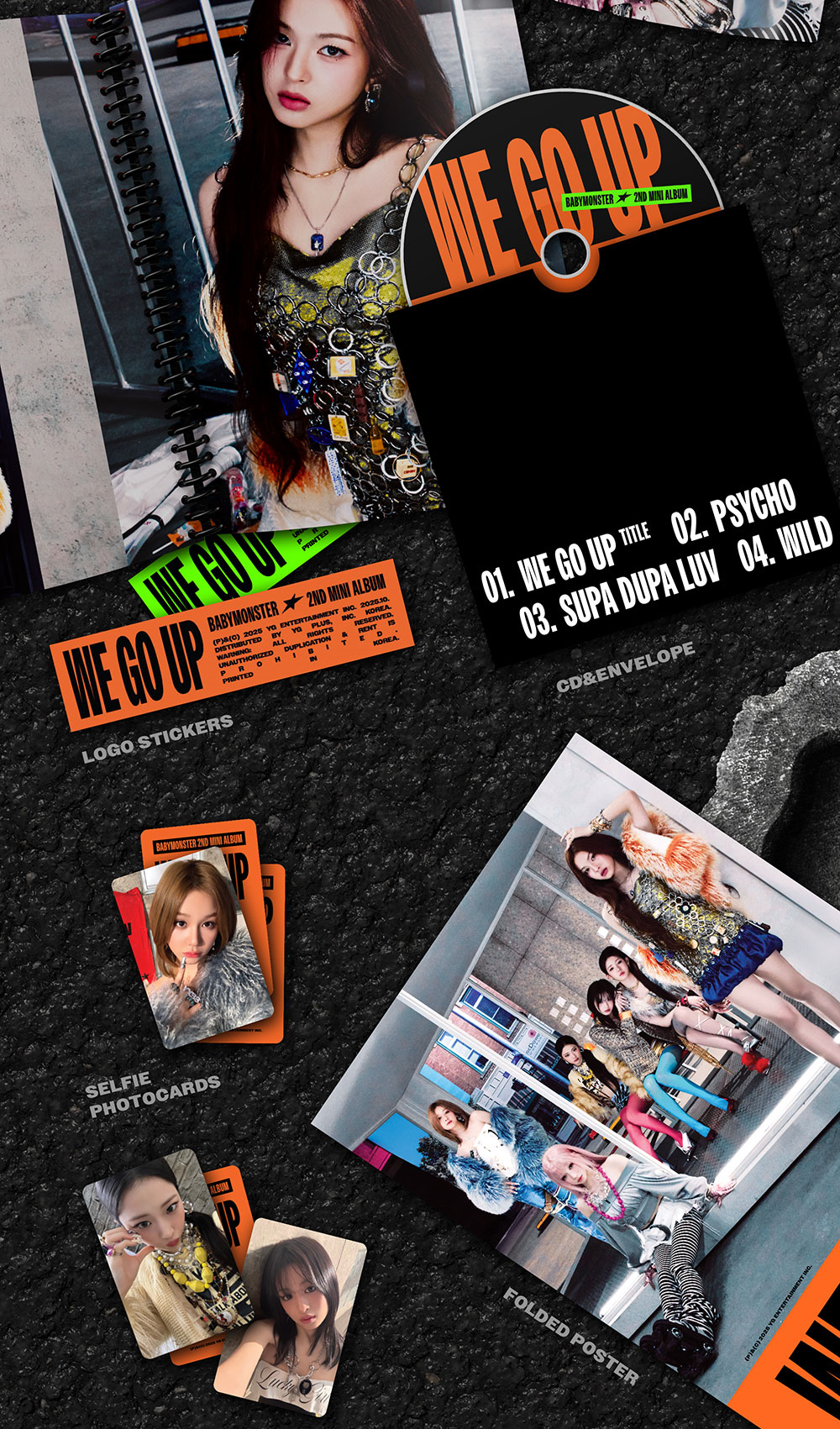 Альбом BABYMONSTER - 2nd MINI ALBUM WE GO UP