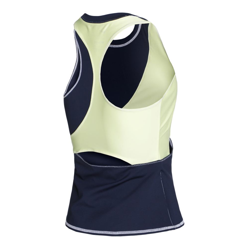 Женская теннисная майка Nike Court Dri-Fit Slam NT PS Tank Top Women - Blue, Yellow
