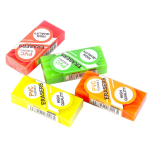 Ластик Yalong, синтетический каучук, "Candy color", прямоугольный, ПВХ, цвет ассорти, 44х20х10 мм, картонная упаковка