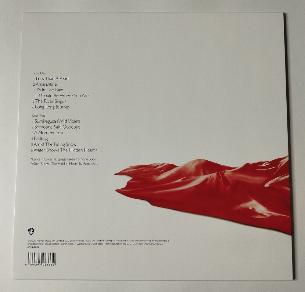 Винтажная виниловая пластинка LP Enya Amarantine (EU 2018)