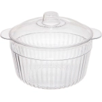 Салатник пластиковый «Terra» 2л с ручками и крышкой