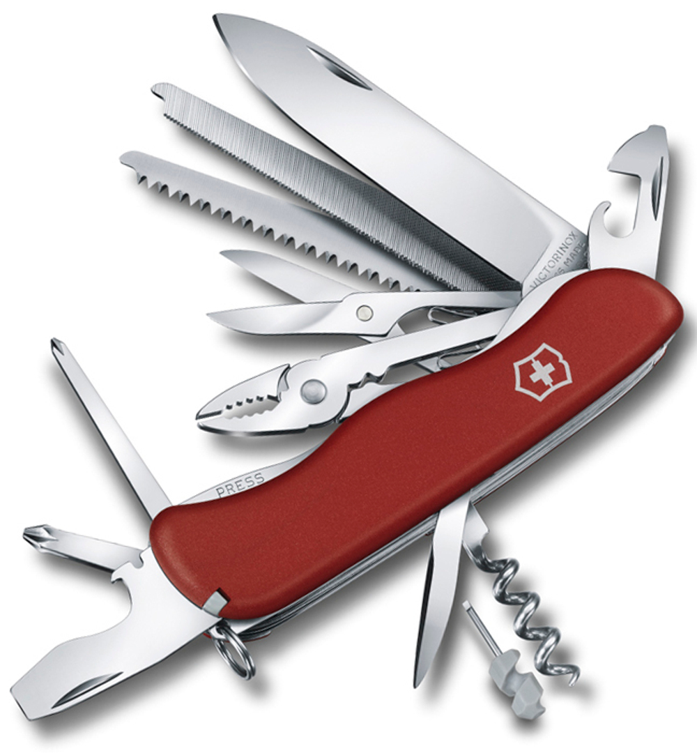 Нож Victorinox WorkChamp 111 мм, 21 функция, красный