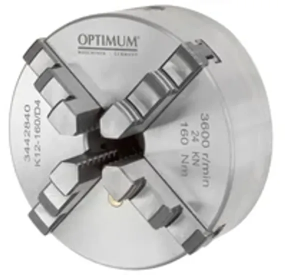 Четырёхкулачковый токарный патрон Optimum Ø 315 мм Camlock ASA D1-8"