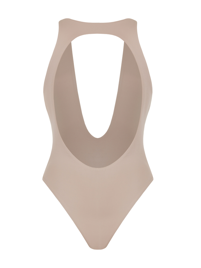 Боди open back sandy