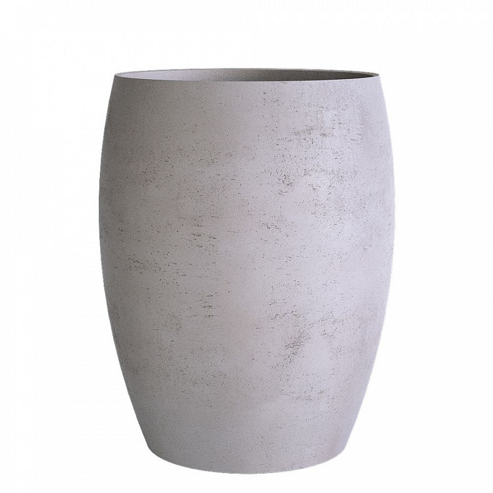 Кашпо OVAL CONCRETE WHITE D60 H88