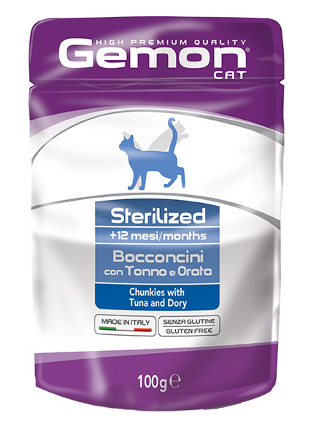 Пауч Gemon Cat Sterilized Chunkies with Tuna and Dory