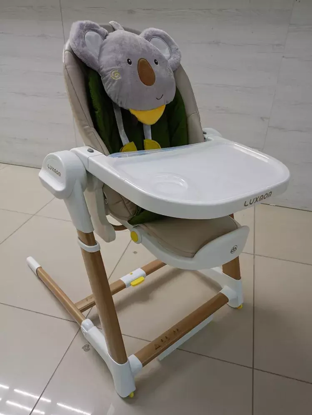 Стульчик для кормления Luxmom L3 3в1 (электро-качели,шезлонг,стульчик)