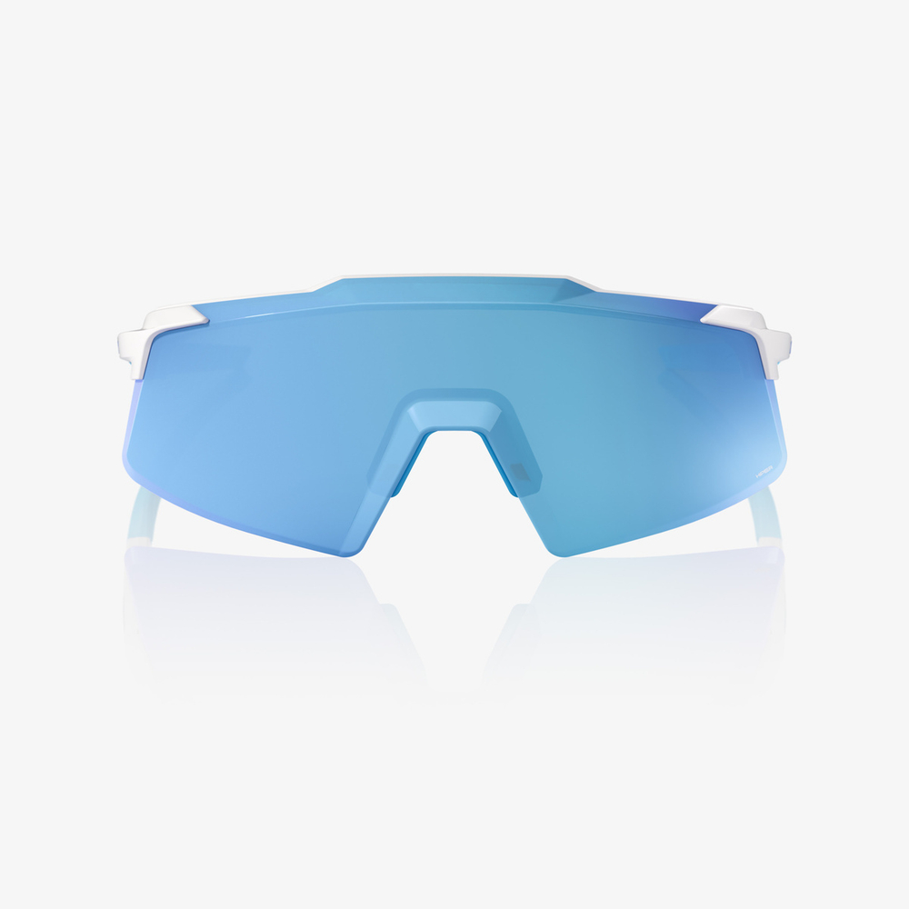 Спортивные очки 100% AEROCRAFT Matte White - HiPER Blue Mirror Lens