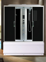 Душевая кабина RIVER  SENA 150/70/55 TH 150х70 см,  тонированное стекло, поддон высокий, радио, гидромассаж