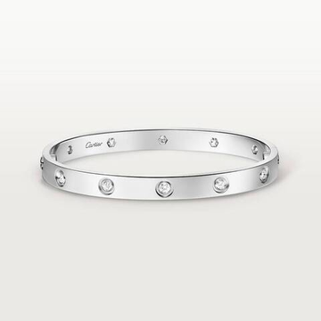 Браслет Cartier LOVE bracelet, classic model, 10 diamonds