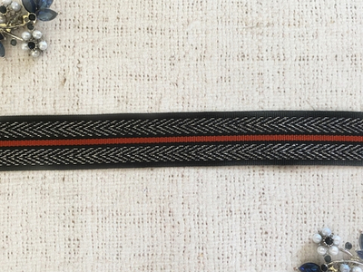 Лента репсовая с люрексом, ш. 2,5 см.