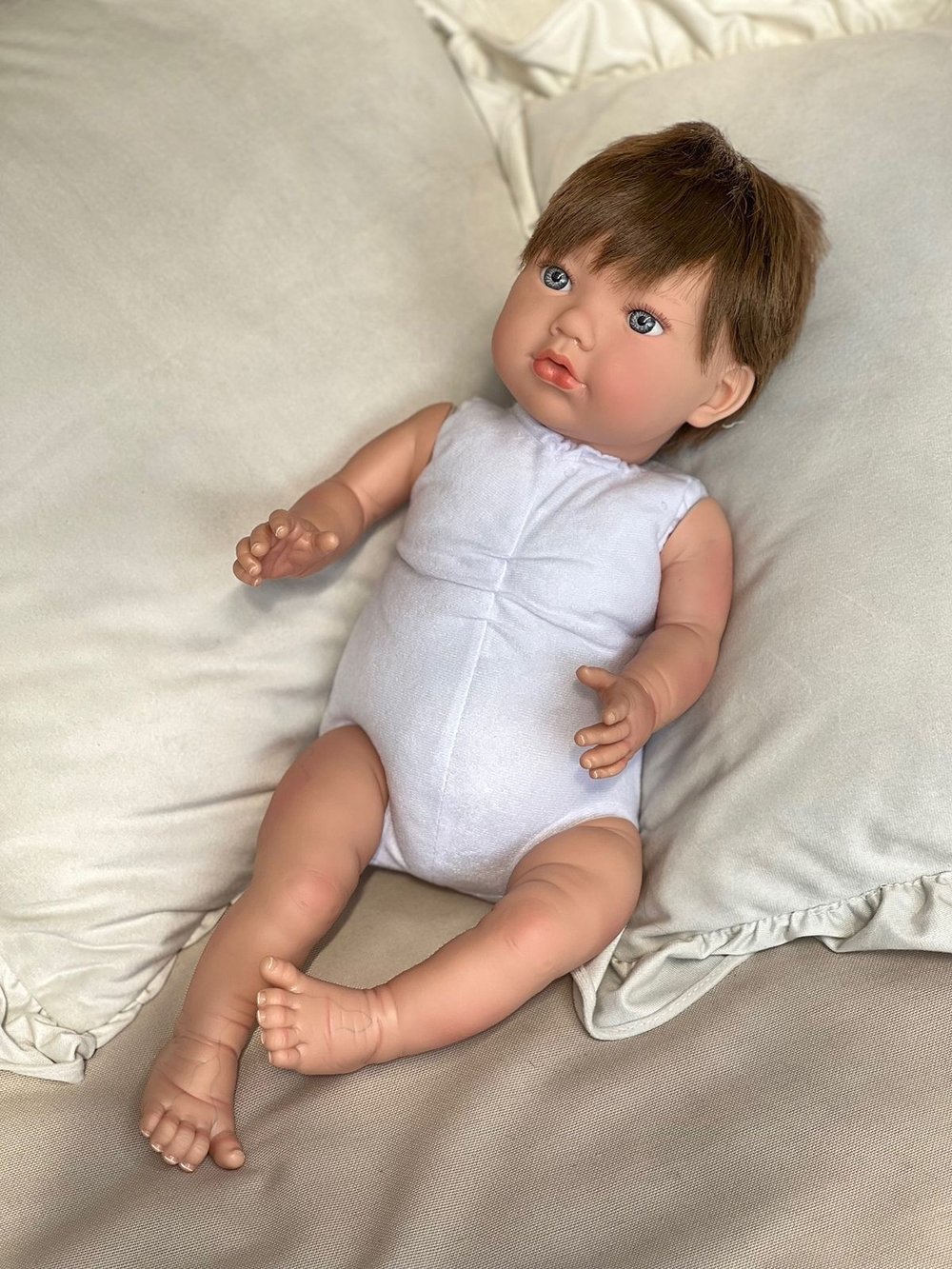 Кукла Реборн Marina and Pau 45cм Alina мягконабивная (M3001)